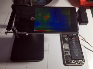 camara termica profesional con lente adaptada para mejor precision en deteccion de cortocircuitos