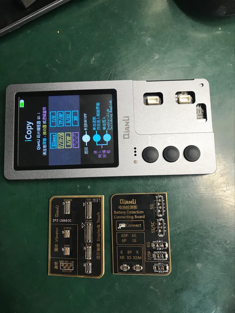 QIANLI iCopy Plus para iPhone 7 8 X XR XS XSMAX 11 Pro Max Original pantalla/Touch EPROM/LCD/vibrador transferencia programador